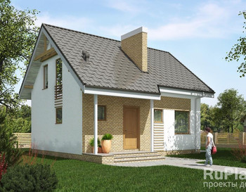 АКЦИЯ. Проект К-05 мансарда терраса, 4 спальни 7,2 * 9 метров